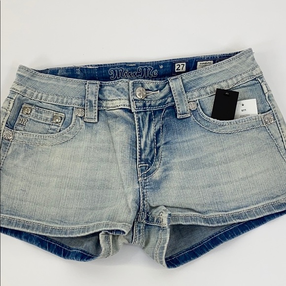 Miss Me Faded Denim Short, Size 27 NWT - Picture 3 of 8